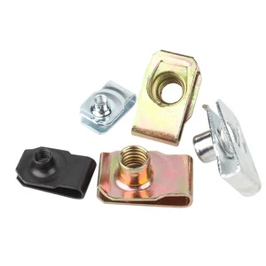 Q312B Automotive Leaf Spring Clip Nuts Color Zinc E-Coating Push-in Retainer Nuts M4 M5 M10