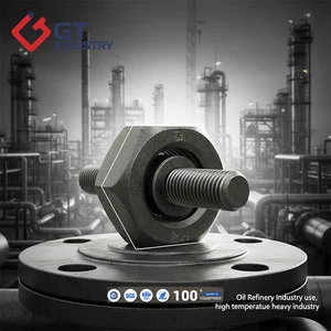 High Strength A194 2H Hex Nut M39 Black Oxide Surface DIN934 Standard NACE MR0175 Certified H2S/SCC Resistant Hex Nut