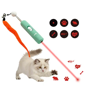 Wholesale Evernew Modern Manual Rotating Laser Multi Color Lights Training Laser Pointer Cats Luxury Magic Worm Plush Strip
