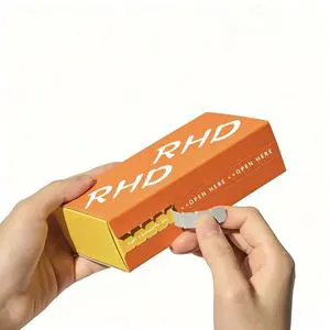 Customized Logo Luxury Tear Strip Box with Soft Touch & UV Advantage Paper Packaging for High End Skincare