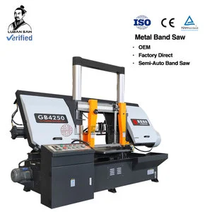 Horizontal Hydraulic Metal Cutting Band Saw Machine GB4250 Industrial Heavy Duty Band Saw for Steel