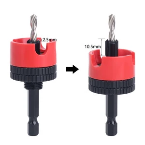 Portable Hex Shank Wood Countersink Drill Bit Set for Woodworking - Adjustable Chamfering Tool for Precision Drilling