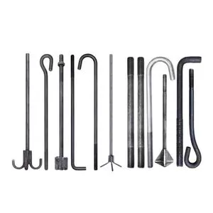 High Quality M10-M25 L Type Concrete Chemical Anchor Bolt Carbon/Alloy Steel/Stainless Steel Hot Dipped Galvanized Zinc Plated