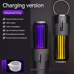 Bug Zapper Outdoor Indoor Waterproof LED Purple Electric Mosquito Fly Zapper Killer Effective 2500V