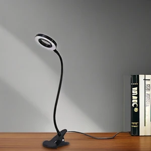 LED Reading Desk Light Portable Table Lamp for Kids' Bedtime Reading, Clip on Table, Headboard, Dorm & Office Use
