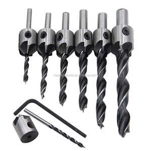 7pcs HSS 3-10mm Countersink Drill Woodworking Bit Tool Set of Screw Chamfer Tool