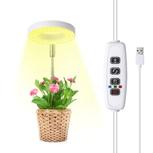 Factory Price 8w Angle Ring Led Plant Tabletop Grow Strip Lamp Light Led Full Adjustable Spectrum,growth Light For Plants
