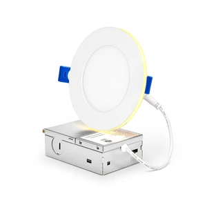 Warehouse Hot 4 Inch LED Downlight with Night Light 12-Pack 5CCT 9W Canless Recessed Light Ready to Ship