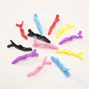 GlamorDove Custom Color & Logo Duck Bill Alligator Curl Clips Matte Finish Hair Section Clips Hair Sectioning Clips Hairgrips