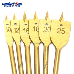 Titanium Coated 10 - 25mm High Carbon Steel Wood Drill Bit Quick Change Feature Perfect for Professional Carpenter's Woodworking