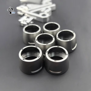 CNC Custom Metal Threaded Connecting Sleeves Anti-Slip Grooved Internal Thread Bushings Equipment Machining Services