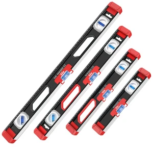 Magnetic Aluminum Alloy Spirit Level & Level Gauge - 0.5mm/m Accuracy, 300-1000mm for Construction & Carpentry