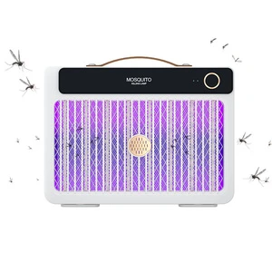 Electric Bug Zapper Mosquito Killer Lamp ABS Material Solid State Eco-Friendly LED Wall Mounted Plug-in 50-100m Coverage