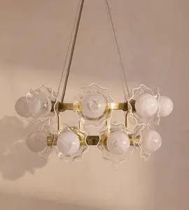 Modern Chandeliers Home Crystal Design LED Remote Control Ceiling Lamp Stainless Steel Luxury Ceiling Light for Living Room