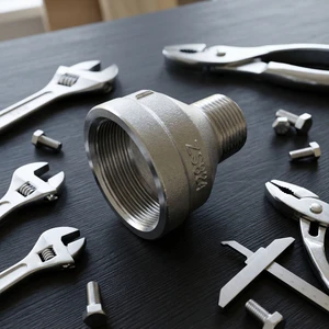 Factory Direct NPT Hex Reducing Bushing Stainless Steel Smooth Surface 1/8 to 4 Inch Male Female Threaded Adapter Bushing