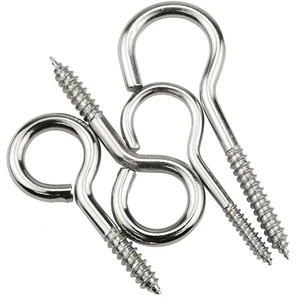 Wholesale All Size Metal Stainless Steel Diving Bolt Snap Goat Eye Self-tapping Hook Ring Hanger Pin Screw Lock Carabiner
