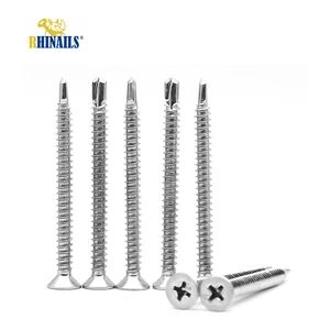 Good Quality Carbon Steel Flat Head Drill Screw Self-Drilling Screws for Southeast Asia South America Construction Projects
