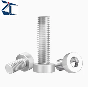 Customizable Style Available Titanium Steel Stainless Steel Aluminium Hex Socket Screws Other Fasteners
