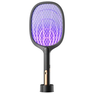 Hot Sales 2-in-1 Electric Fly Insect Racket USB Rechargeable Bug Zapper and Pest Control Swatter Effective Fly Killer