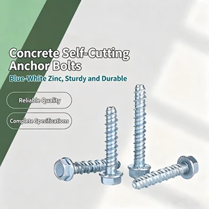High Strength Self Tapping Anchor Bolt Concrete Screw Flat Head for Industrial Ceiling Suspension Anchor System