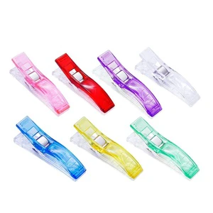 56mm Custom Multicolor Jumbo Wonder Clips for Quilting Large Sewing Fabric Binding Craft Clips for Needlework Handmade Stitch