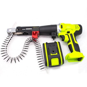 Feihu Portable Lithium Battery Cordless Power Drill Automatic Chain Nail Decorative Gypsum Board Screw Gun Variable Speed Wood