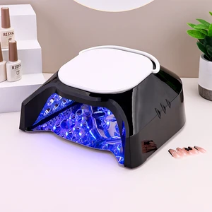 Portable 86W LED UV Nail Lamp Cordless Rechargeable for Convenient Salon Pedicure Professional Features with Adjustable Feet