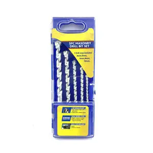 High Quality Accurate Twist Drill Bit Set YG8C Tips 3-Year Warranty 5pcs Concrete Masonry Drill Bit ODM OEM Custom