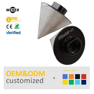OEM Vacuum Brazed Diamond Beveling Chamfer Drill Bits Milling Bits for Existing Trim & Enlarging Exit Hole on Marble Granite