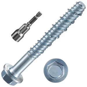 Tapcon 3/8-Inch by 3-Inch Concrete Anchors, High Performance Zinc-Plated