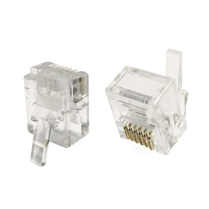 RJ11 RJ12 Connector 6P6C Right Side Latch Plug Compatible in EV3/NXT for Data Transfer