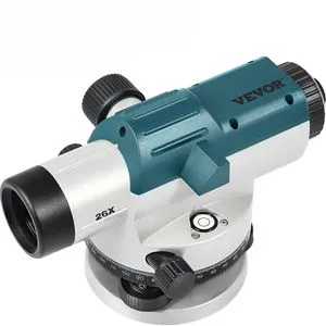 Optical Auto Level Kit 26X Aluminum Alloy Builder's Level Model D0100HAY4MW for Height Distance Angle Measurement