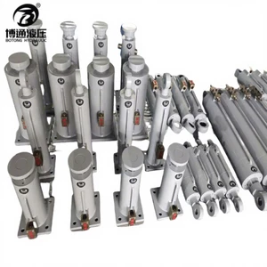 Hard Chrome Plated Steel Double-Acting Hydraulic Steering Cylinder for Flatbed Trailer Lifting Platform Scissor Aerial Work