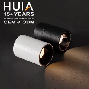 Modern Ceiling Cylinder Surface Mounted LED Downlight 12W 18W 24W 30W Aluminum COB Anti Glare