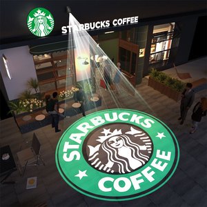Free Custom Logo Gobo Projector Advertising Lights 40W 60W 100W LED Sign Wall Projection Lamp Outdoor Waterproof IP67 HD&Bright