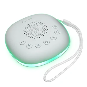 Portable Black Wireless White Noise Sleep Machine RGB LED Night Light Music Player 800mAh Battery Baby Home Parties Plastic