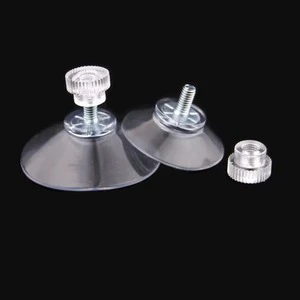 Custom Rubber Metal Suction Cup Strong Vacuum Silicone Rubber Suction Cup with Mounting Screw