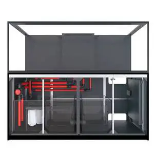 Red Sea Glass Rectangle Marine Aquarium G3+ New Silent Automatic Eco-Friendly Fish Tank Coral Underwater Cabinet With Lighting