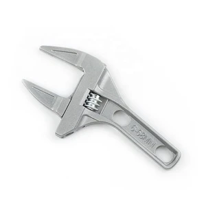 Factory Price OEM 6-68 mm Aluminum Alloy Bathroom Ajustable Wrench Multi-functional Large Open Short Handle Wrench