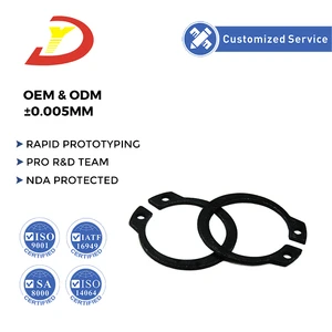 Black Oxide Carbon Steel Retaining Rings External Circlips C Type Spring Self Lock Oval Washers Snap Rings
