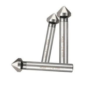 Weix High Quality 3 Flutes 60/90 Degree HSS Cylindrical Shank Countersink Drill Bit