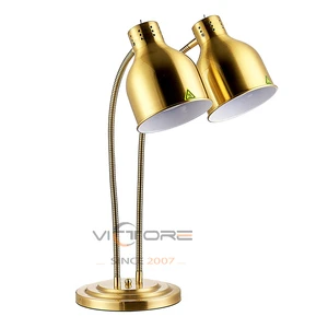 Iron Rose Gold Food Heat Lamp Warm Lamp Electric Food Warming Desk Lamp for Buffet Restaurant