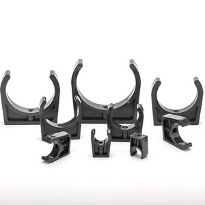White/Grey UPVC Plastic Pipe Clamp Pipe Clip Pipe Buckle U-Type Saddle Type