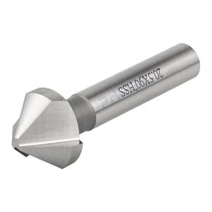 PHIPPS 3 Flute 90 Degree Steel Aluminum M35 M2 HSS Chamfer Cutter Countersink Drill Bit for Edge Panch Metal Hole