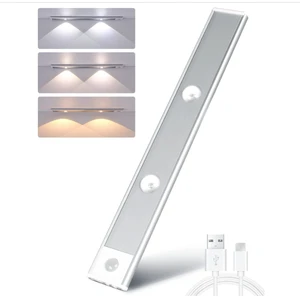 Human BodyCabinet Lights, Under Counter Closet Lights With Motion Sensor, Rechargeable Cat's Eye Hill Corrugated Light