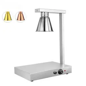 High Quality Electric Stainless Steel Food Warmer Lamp Mini Commercial Home Kitchen Buffet Server Infrared Heating AC 220V 275W