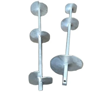 Stable Bearing Capacity Helical Screw Anchor Pile For Outdoor Villa Foundation Project