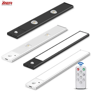 Ultra-Thin 3 Color Dimmable Motion Sensor Rechargeable Led Cabinet Light for Cabinet-Dedicated Wardrobe Cloakroom