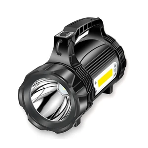 High Brightness Outdoor Long-range Professional Battery Usb Rechargeable Searchlight for Remote Led Searchlight with Power Bank