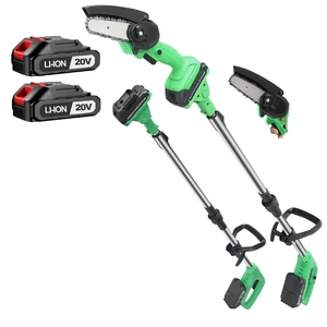 Industrial Cordless Mini Chain Saw Portable Wood Cutting Engine-Powered Pump & Gear DIY Grade Pole Saw